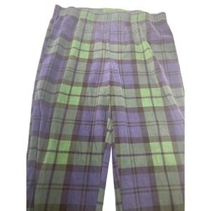 Mens XL Plaid Pajama Pants Green Blue Sleepwear‎ Loungewear Bottoms